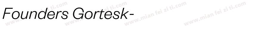 Founders Gortesk字体转换